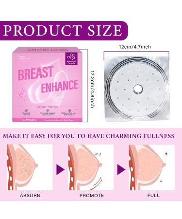 Breast Enhancement Patch - Moisture Firming Pink Stickers for Uplift & Enlargement | International Shipping Available - Buy Online on SooperMarket.com