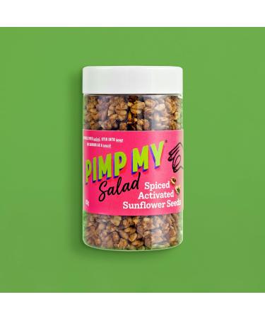 Pimp My Salad - Spiced Sunflower Seeds Sprinkles (110 g) Activated Slowly Baked Sunflower Seed Clusters Seasoned with Cayenne Pepper & Himalayan Pink Salt Gluten & Dairy Free Vegetarian Vegan - Buy Online on SooperMarket.com
