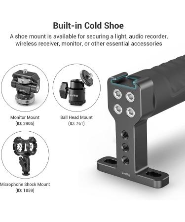 SmallRig Non-Slip Camera Top Handle with Rubber Grip & Shoe Mount - 1446B - Buy Online on SooperMarket.com