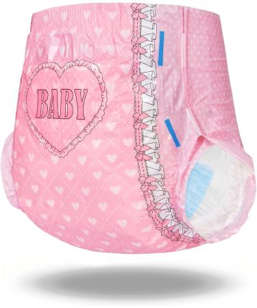 LittleForBig Adult Printed Diaper 2 Pack - Blushing Baby Print (XL 121-142 CM), Pink - Buy Online on SooperMarket.com
