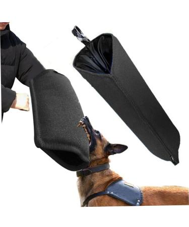 Dog Bite Sleeves Soft Dog Training Arm Sleeve Bite Training Protection Sleeve Black Burlap Arm Protection Sleeves for Dog Training Supplies