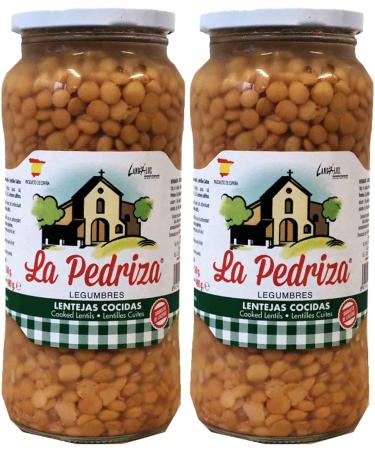 Spanish Pardina Lentils - Lentejas Source of protein and fiber - 6x 560gr jar - Buy Online on SooperMarket.com