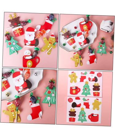 Alipis 156 Pcs Candy Wrapper Cards Holiday Lollipop Sticks Candy Gift Package Reindeer Lollipop Holder Christmas Lollipop Cards Lollipop Paper Cards Cute Holiday Items 300g Coated Paper As Shownx2pcs 25.4X19.4CMx2pcs - Buy Online on SooperMarket.com