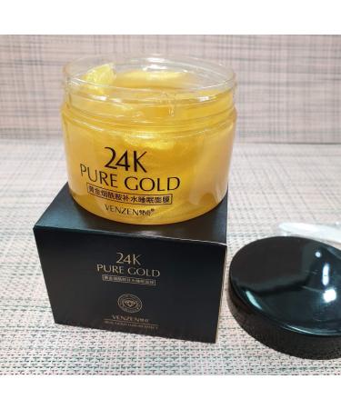 VENZEN 24K Pure Gold Niacinamide Hydrating Sleep Mask - Luxury Rejuvenation & Moisturizing Skin 120g | International Shipping Available - Buy Online on SooperMarket.com