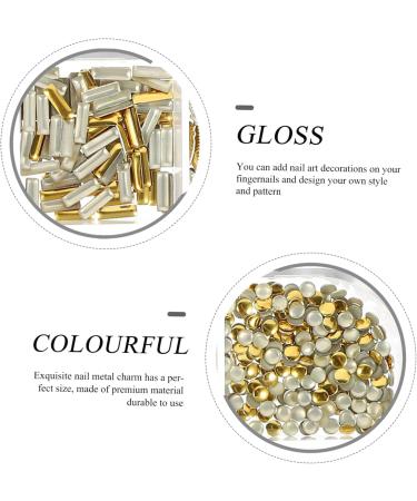 WOFASHPURET 5 Boxes Metal Nail Decoration Nail Art Supplies Nail Art Decor Nail Craft Decors Nail Charm Glue Rhinestone for Nails Nail Art Studs Diy Nail Charms Nails Gems Suite Hollow Out - Buy Online on SooperMarket.com