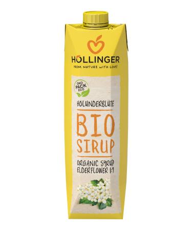 H llinger Organic Elderflower Syrup 1000 ml