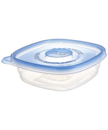 Glad Gladware Entree Plastic Square Containers with Lids, 25 Ounce, 5 Count (Pack of 1)
