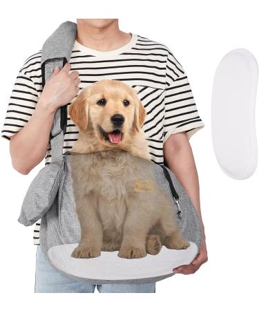 Ownpets Medium Pet Sling Carrier for 6.5-9kg Dogs/Cats - Reversible, Hands-Free, Adjustable Strap, Pocket - Grey - Buy Online on SooperMarket.com