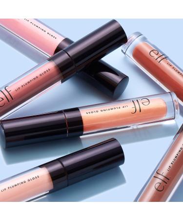e.l.f. Lip Plumping Gloss - Peach Bellini Hydrating High-Shine Formula for Plumper, Volumized Lips 0.09 Oz - Buy Online on SooperMarket.com