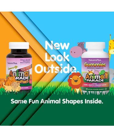 Buy Natures Plus Animal Parade Children s Multivitamin - 50 Gluten-Free Gummies in Assorted Flavors | Shop Internationally - 30 Servings - Buy Online on SooperMarket.com