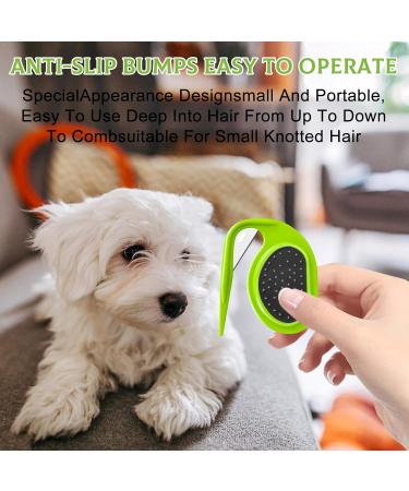 2-Piece Pet Knotting Comb Set | Steel Blade Cat Hair Removal Tool for Knots & Mats - Buy Online on SooperMarket.com
