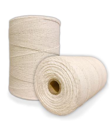 Durable Loom Warp Thread (Natural/Off White)  One Spool  8/4 Warp Yarn (800 Yards)  Perfect for Weaving: Carpet  Tapestry  Rug  Blanket or Pattern - Warping Thread for Any Loom