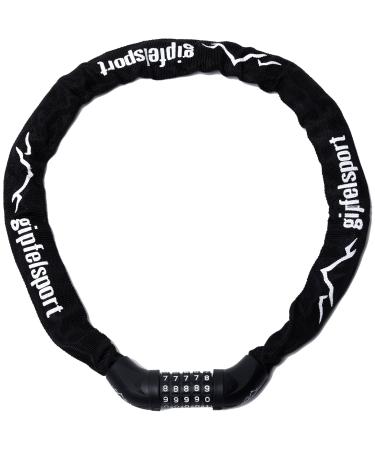 gipfelsport bicycle lock - chain lock with numbers I bicycle combination lock for children and adults black
