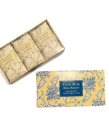 Greenwich Bay - Botanical Shea Butter Bar Gift Set - Fresh Milk Shea Butter Yellow