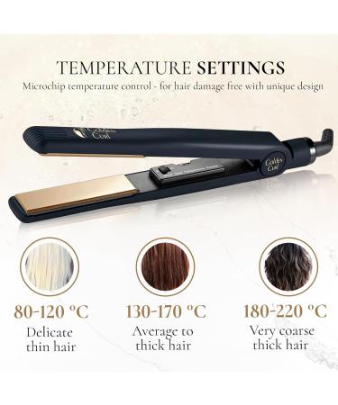 Transform Your Hair with the 2-in-1 Lure & Smooth Smoothing Iron - Long-lasting Styling for Smooth & Curly Looks (829 Gold) - 5 Years Worry-Free Use - Buy Online on SooperMarket.com