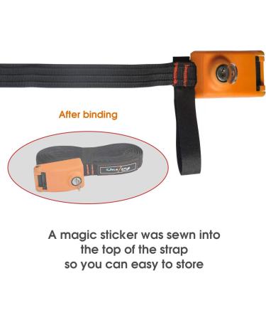 Secure Lockable Surfboard & Paddle Board Tie Down Strap Set | 10ft Stainless Steel Cables | Key Lock Feature | No Scratch Silicone Buckle | 2 Pack - Buy Online on SooperMarket.com