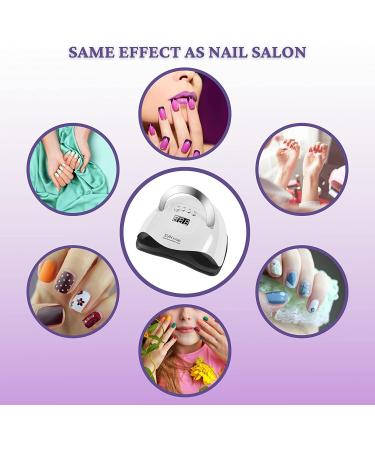 220W UV LED Nail Lamp | Fast Curing for Gel Polish | Automatic Sensor & Timer Setting | Professional Nail Art Tool - Buy Online on SooperMarket.com