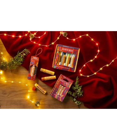 Burt's Bees Kissable Color Holiday Gift Set - 3 Lip Shimmers in Gift Box | Warm Collection - Peony Fig & Rhubarb - International Shipping Available - Buy Online on SooperMarket.com