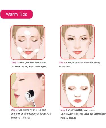 Collagen Repair Facial Sheet Mask with Derma Roller Pen - Instant Hydration and Soothing (5PCS) - Buy Online on SooperMarket.com