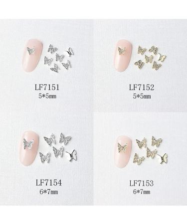 22 Pcs 3D Butterfly Nail Charms & Diamonds Rhinestones - Large Bow for Nail Art Beauty Design and DIY Jewelry - Buy Online on SooperMarket.com