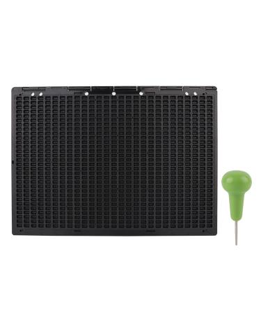 HUSHUI Braille Slate Stylus Kit Portable 27 Lines 30 Cells Braille Writing Board and Stylus Braille Learning Tool Accessories