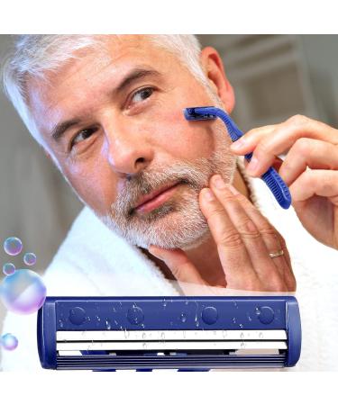 200 Pieces Disposable Razors for Men - Individually Wrapped Twin Blade Shaving Razors for Travel Home Hotels | Bulk Blue Razors - Buy Online on SooperMarket.com