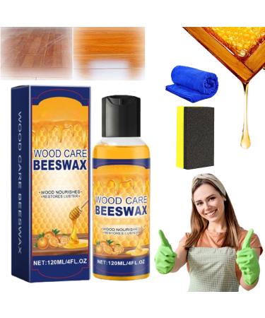 2024 New Natural Micro-Molecularized Beeswax Bees Wax Furniture Polish and Cleaner Wood Cleaner and Polish Furniture Beeswax Spray for Furniture Care Polishing (1pcs)