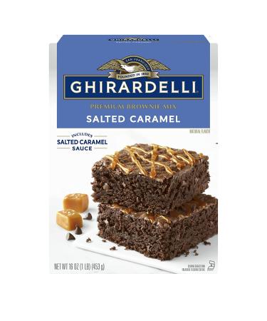 Ghirardelli Salted Caramel Brownie Mix 16oz - Pack of 12 | Premium Quality - Buy Online on SooperMarket.com