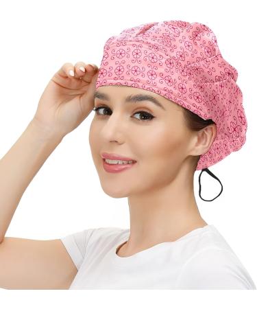 Adjustable Red Working Caps Tie Back Bouffant Hats for Women Men - One Size Fits All - Buy Online on SooperMarket.com