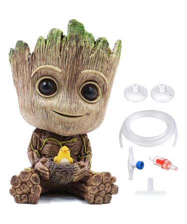 TEEMO Aquarium Groot Air Bubbler Decorations,Air Bubbler Decorations for Fish Tank. Medium