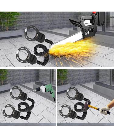 Secure Your Ride: Premium Castle E-Scooter Lock with Silicone Protection & 4L Storage Pocket - Ideal for E-Bikes Bicycles & Motorcycles - Buy Online on SooperMarket.com