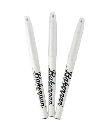 Bakerpan Food Coloring Markers, Fine Tip, Black, Set of 3 (Black)