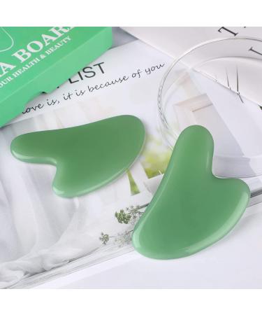 Rosenice Jade Stone Gua Sha Facial Tool for Face and Body Massage - Acupuncture Therapy and Trigger Point Treatment - Buy Online on SooperMarket.com