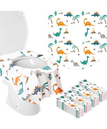 50 Pcs Toilet Seat Covers Disposable for Kids Toddler Extra Large Potty Training Liners for Kids Individually Wrapped Portable for Travel Toilet Seat Covers in Public Restrooms