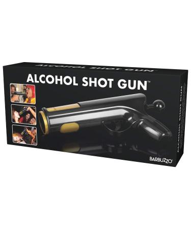 The Original Alcohol Shot Gun - Load Your Favorite Alcohol, Shoot and Drink - Epic Party Alcohol Accessory - Holds a 1.5 Ounce Shot - Black