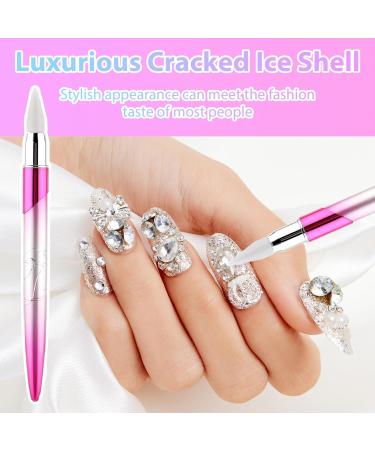 TIESOME Rhinestone Picker Dotting Tool Dotting Wax Pen Nail Rhinestone Picker Dotting Tool With 1 Extra Wax Tip Gem Picker Tool Rhinestone Pickup Applicator Tool For DIY Nail Art Crystals Diamonds - Buy Online on SooperMarket.com