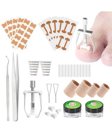 Braleto Toenail Clippers Set Manicure Tools Set for Thick Nails Stainless Steel Toenail Cutters Nail File Ingrown nail pliers Gel Big Toe Cap toenail corrector strips for Ingrown Toenail Treatment