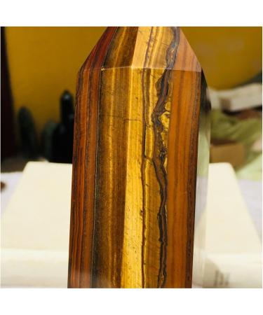 Natural Crystal Rough Natural Tiger Eye Crystal Point Stone Quartz Crystal Rod Crafts Home Decoration Ornaments Gift 1pc Home Collections (Size : 400-500g) - Buy Online on SooperMarket.com