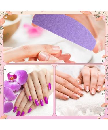 Nail Buffer Blocks 20 PCS - Professional Mini Nail Buffer for Gel & Natural Nails - Nail Polish Buffing Block for Home & Salon Use (Purple) - Buy Online on SooperMarket.com
