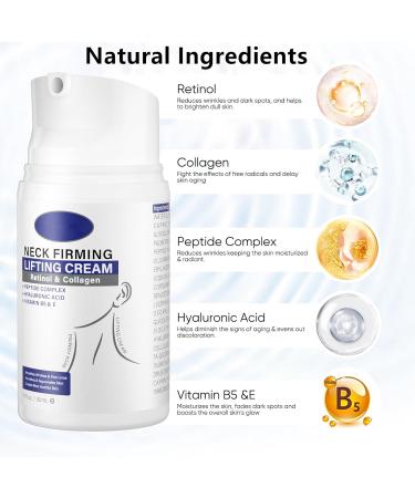 Go Ho Anti-Wrinkle Neck and Chest Cream - Firming & Moisturizing with Vitamin B5 & E for Sagging Skin Fine Lines | 1.7oz - Buy Online on SooperMarket.com