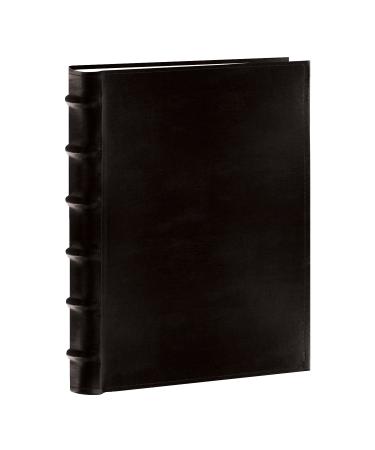 Pioneer Sewn Bonded Leather BookBound Bi-Directional Photo Album, Holds 300 4x6" Photos, 3 Per Page. Color: Black. Black Photo Album
