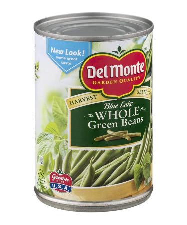 Del Monte Blue Lake Whole Green Beans 14.5 Oz (Pack of 6) 14.5 Ounce (Pack of 6)