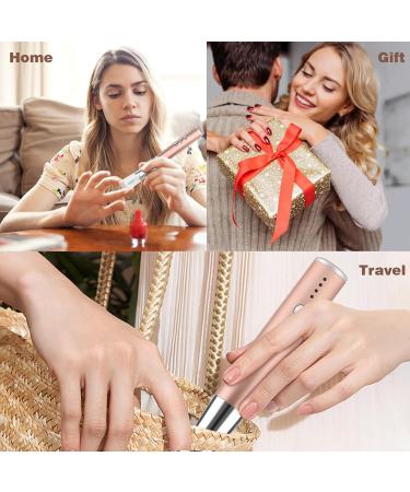 Professional Manicure Pedicure Nail Drill Kit - Cordless Electric Nail File 10 Bits & Bands LED Light 3 Speed Nail Care Tools for Home & Salon - Buy Online on SooperMarket.com