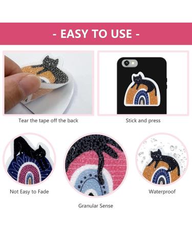 Soothing Sticker Set | 16 Reusable Fidget Strips with Gravel Texture & Rainbow Cat Design - Perfect for Stress Relief & Adult Relaxation - Buy Online on SooperMarket.com