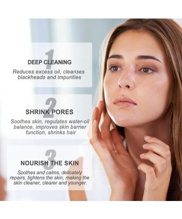 Peel Off Blackhead Removal Mask - Acne Treatment Pore Cleansing Cream & Nose Strips - 30ml + 60 Pcs for Clear Skin - Buy Online on SooperMarket.com