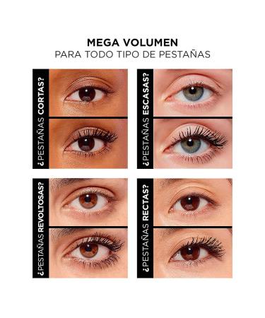 L'Oreal Paris Air Volume Mega Mascara - Lightweight Waterproof Volumizing Mascara - 0.3 Fl Oz - Buy Online on SooperMarket.com