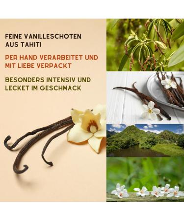 Premium Tahitian Vanilla Pods - 5 Whole Pieces (10.5g) for Baking & Cooking | JUST VANILLA - Buy Online on SooperMarket.com