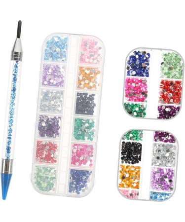 POPETPOP 1 Set flatback colorful rhinestones blue rhinestones nail gems for acrylic nails rhinestones for nails rhinestone picker dotting pen nail rhinestone kit round nail Multifunction 16x1cm Blue - Buy Online on SooperMarket.com
