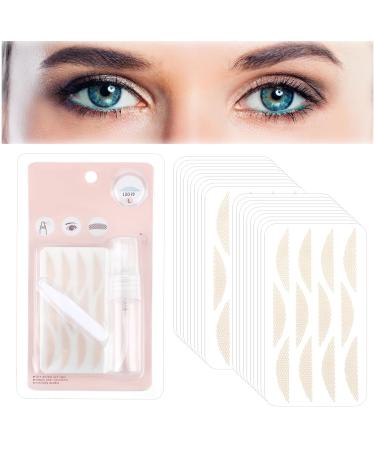Waterproof Invisible Double Eyelid Tape 240Pcs Eyelid Lifter Strips Double-Sided Sticky Eyelid Tapes Stickers for Droopy Lids Hooded Eyes