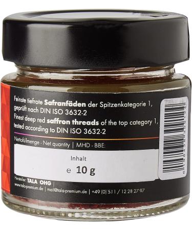 SENES Saffron Threads 10g - Chef's Edition | 100% Real Saffron | Exquisit Quality | Gourmet Grade Saffron - 10g Pack - Buy Online on SooperMarket.com